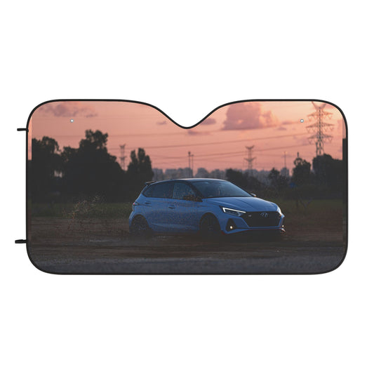 Car Sun Shades - Hyundai i20N Rally Car Design