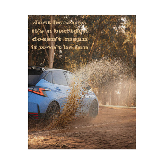 Car Enthusiast Wall Art, Hyundai i20N Rally, Home Decor, Off-Road Poster, Automotive Gift, Vintage Car Vibe