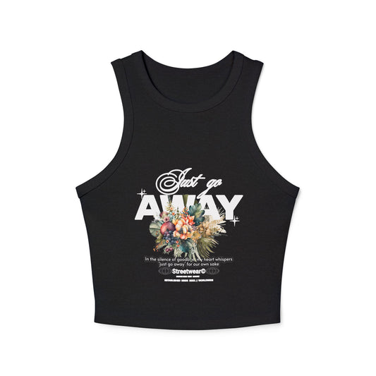Floral Graphic Racerback Tank Top, Trendy Summer Sleeveless Top, Fitness Wear, Gift for Her, Casual Everyday Fashion